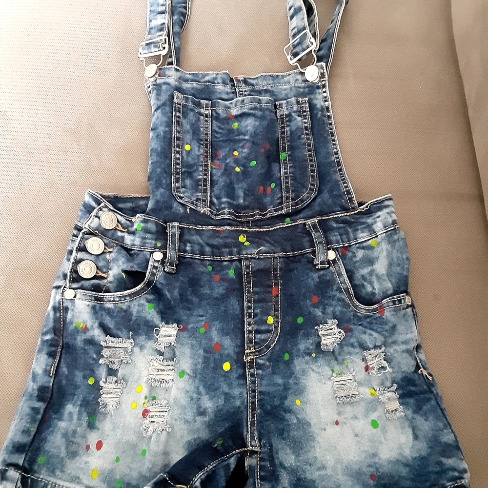 DENIM ROMPER GIRL SIZE 14